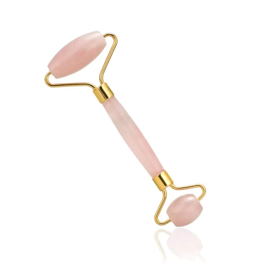 Facial Massage Roller - Rose Quartz